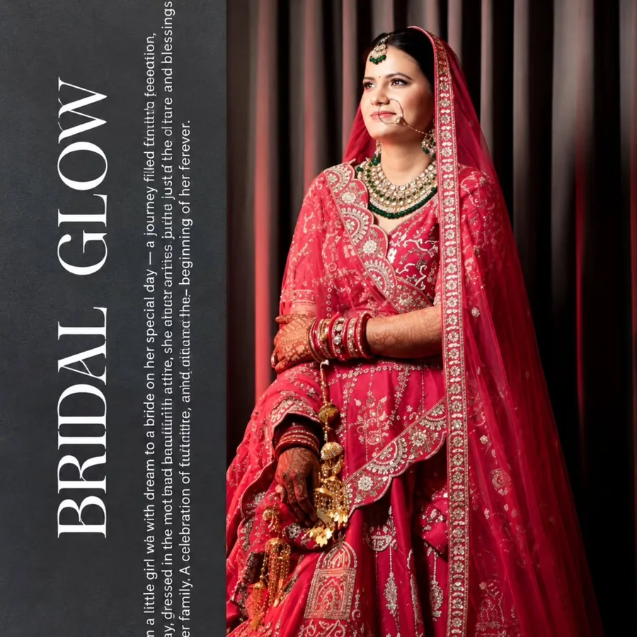 Wedding Shedding - Royal Bride Glow in Red Lehenga