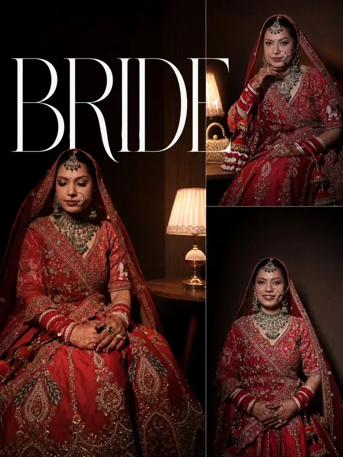 Wedding Shedding - BRIDE Luxury Fashion Editorial Portrait