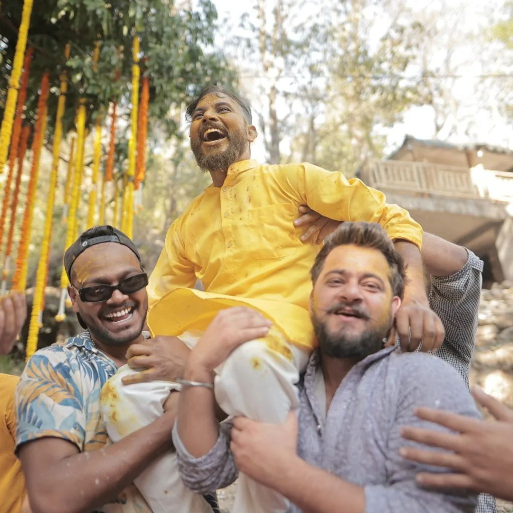 Joyful Haldi ceremony celebration by Wedding Shedding